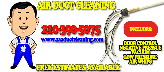 AAA Duct Cleaning " your air duct cleaning experts" provides quality air duct cleaning and free estimates to the San Antonio Texas metro areas. Our professional technicians will evaluate how to clean your air duct system San Antonio and provide the best indoor air quality available for your home at affordable prices.AAA Duct Cleaning's Air duct cleaning process includes odor control, negative pressure vacuum, low-pressure air whips all in an effort to improve your homes indoor air quality at an affordable price San Antonio.